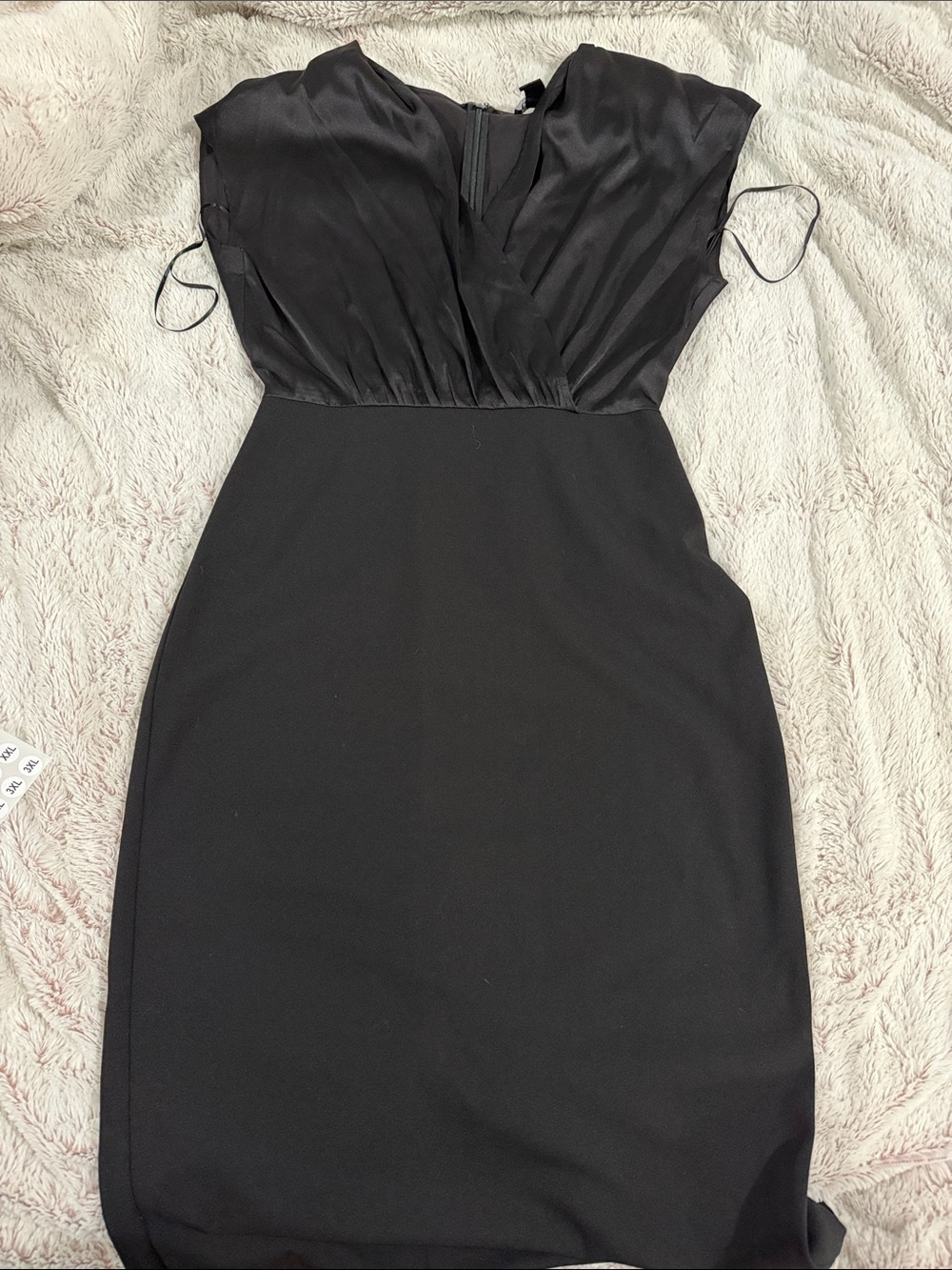 Classic Black V-Neck Cocktail Dress
